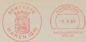 Wapen van Haren (Gr)/Coat of arms (crest) of Haren (Gr)