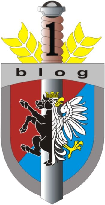 Coat of arms (crest) of 1st Logistic Battalion, Poland