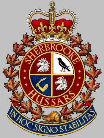 Coat of arms (crest) of Sherbrooke Hussars, Canadian Army