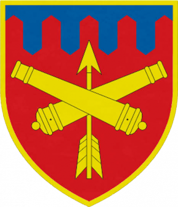 Coat of arms (crest) of 301st Nikopol Anti-Aircraft Missile Regiment, Ukrainian Air Force