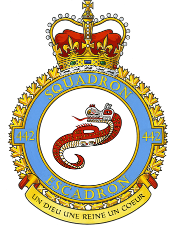 Coat of arms (crest) of the No 442 Squadron, Royal Canadian Air Force