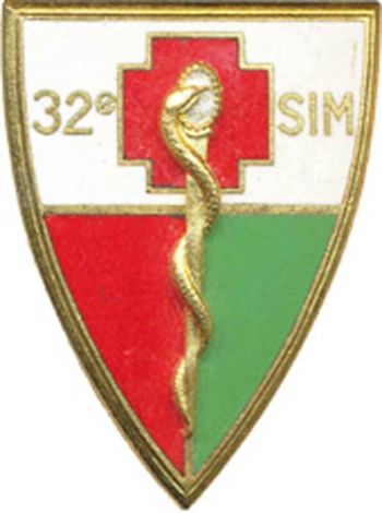 Coat of arms (crest) of the 32nd Military Nurses Section, French Army