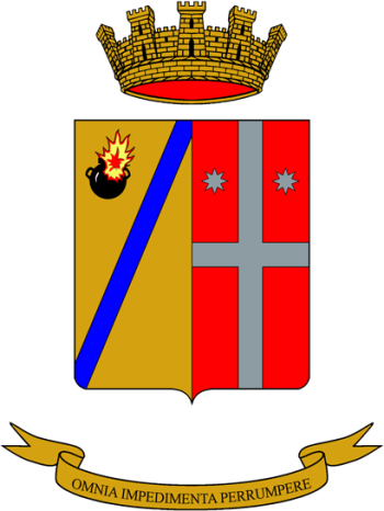 Coat of arms (crest) of the 6th Artillery Specialist Group Montello, Italian Army
