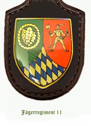 Coat of arms (crest) of the Jaeger Regiment 11, German Army