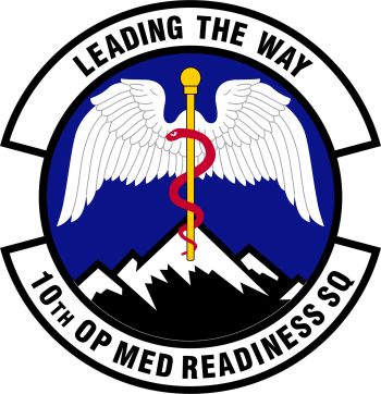 Coat of arms (crest) of the 10th Operational Medical Readiness Squadron, US Air Force