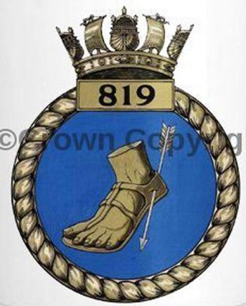 Coat of arms (crest) of the No 819 Squadron, FAA