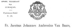 Arms (crest) of Ambrosius Jacobus Johannes van Baars