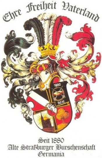 Coat of arms (crest) of Alten Straßburger Burschenschaft Germania zu Tübingen