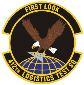 Coat of arms (crest) of the 412th Logistics Test Squadron, US Air Force