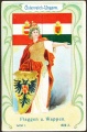 Arms, Flags and Types of Nations trade card Natrogat Österreich