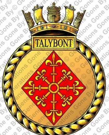 Coat of arms (crest) of the HMS Talybont, Royal Navy