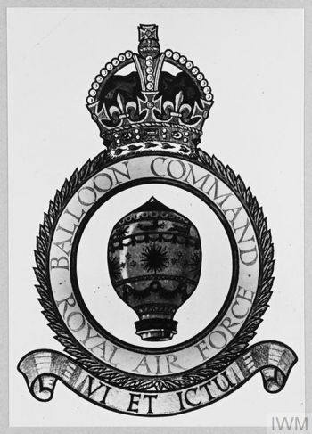 Coat of arms (crest) of the Balloon Command, Royal Air Force
