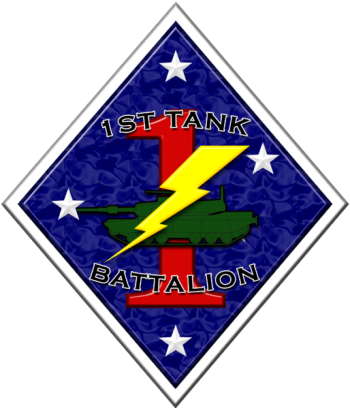 Coat of arms (crest) of the 1st Tank Battalion, USMC