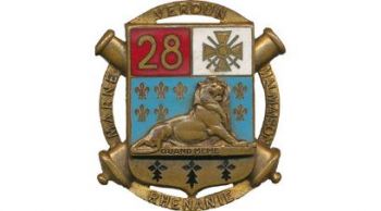 Coat of arms (crest) of the 28th Divisional Artillery Regiment, French Army