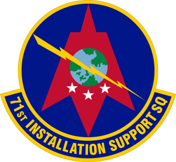 Coat of arms (crest) of the 71st Installation Support Squadron, US Air Force