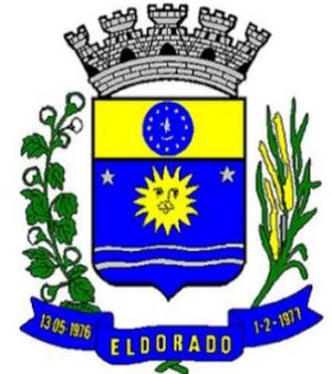 Brasão de Eldorado (Mato Grosso do Sul)/Arms (crest) of Eldorado (Mato Grosso do Sul)