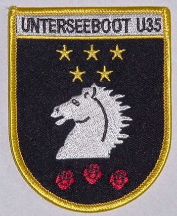 Coat of arms (crest) of the Submarine U-35, German Navy