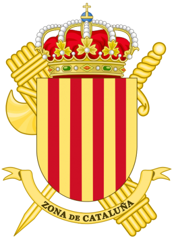 Coat of arms (crest) of VII Zone - Catalonia, Guardia Civil