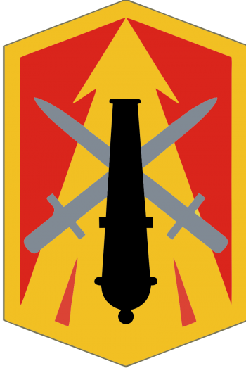 Arms of 214th Field Artillery Brigade, US Army
