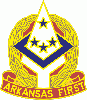 Coat of arms (crest) of Arkansas Army National Guard, US