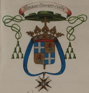 Arms of Gaspard de Daillon du Lude
