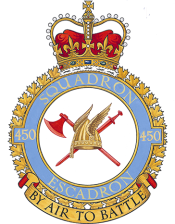 Coat of arms (crest) of the No 450 Squadron, Royal Canadian Air Force