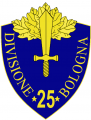 25th Infantry Division Bologna, Italian Army.png
