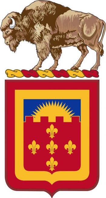 Coat of arms (crest) of the 350th Armored Field Artillery Battalion, Wyoming Army National Guard