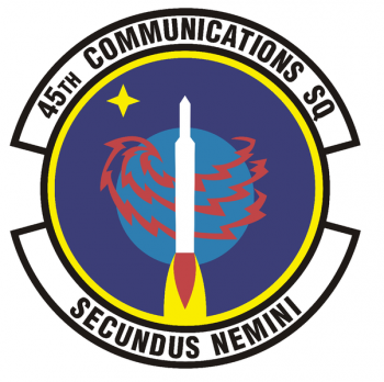 Coat of arms (crest) of the 45th Communications Squadron, US Air Force