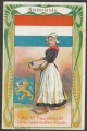 Arms, Flags and Folk Costume trade card Netherlands