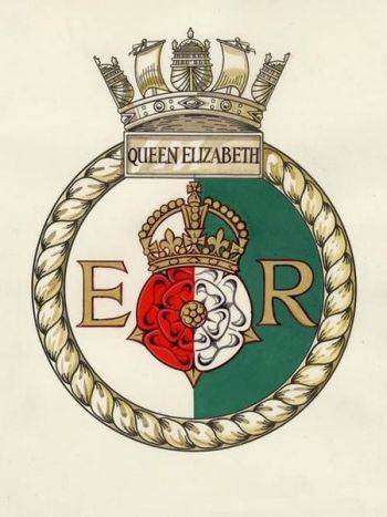 Coat of arms (crest) of the HMS Queen Elizabeth