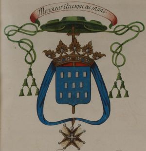 Arms (crest) of Philibert-Emmanuel de Beaumanoir de Lavardin