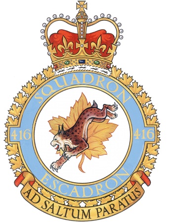 Coat of arms (crest) of the No 416 Squadron, Royal Canadian Air Force