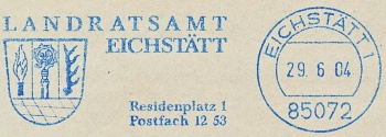 Wappen von Eichstätt (kreis)/Coat of arms (crest) of Eichstätt (kreis)