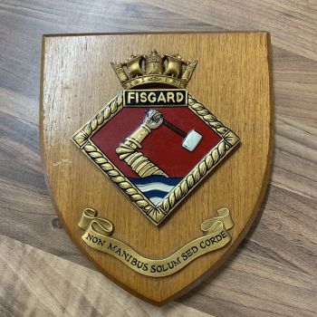 Coat of arms (crest) of the HMS Fisgard, Royal Navy