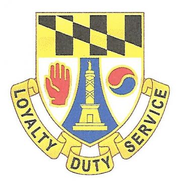 Arms of 229th Support Battalion, Maryland Army National Guard