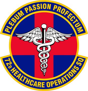 Coat of arms (crest) of the 72nd Healthcare Operations Squadron, US Air Force