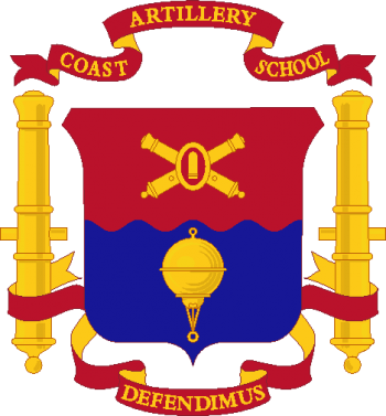 Coat of arms (crest) of the Coast Artillery School, US Army