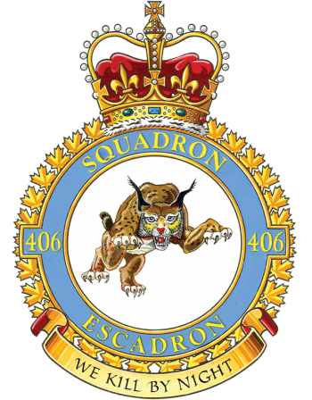 Coat of arms (crest) of the No 406 Squadron, Royal Canadian Air Force