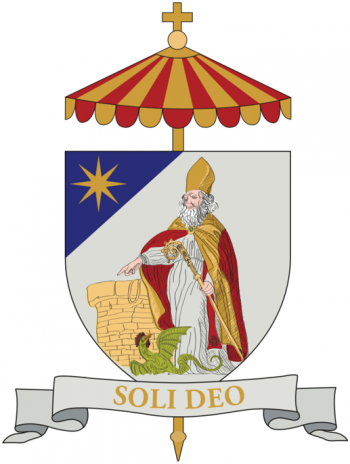 Arms (crest) of Basilica of St. Syrus, Genoa