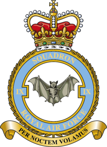 Coat of arms (crest) of the No 9 Squadron, Royal Air Force