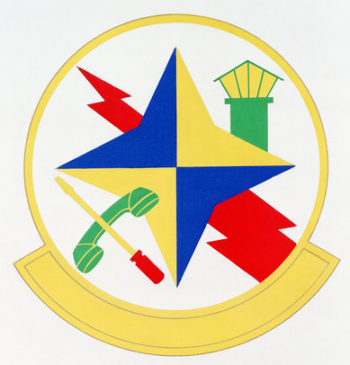 Coat of arms (crest) of the 2001st Communications Squadron, US Air Force
