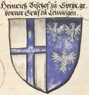 Arms (crest) of Heinrich von Leiningen
