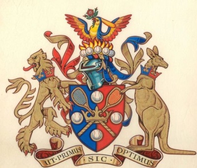 Coat of arms (crest) of Royal Melbourne Tennis Club