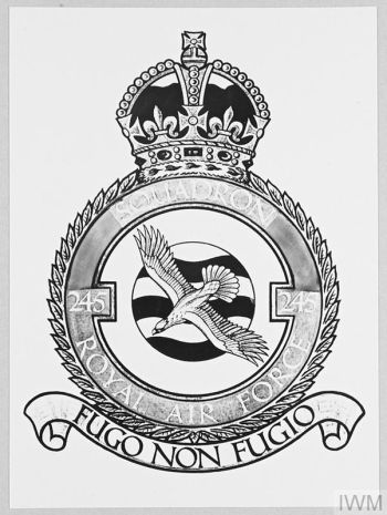 Coat of arms (crest) of the No 245 (Northern Rhodesia) Squadron, Royal Air Force