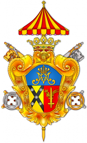 Arms (crest) of Basilica of Maria Bambina, Sanglea