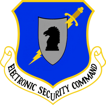 Coat of arms (crest) of the Electronic Security Command, US Air Force