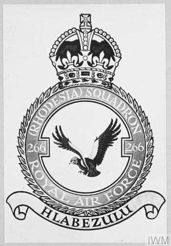 Coat of arms (crest) of the No 266 (Rhodesia) Squadron, Royal Air Force