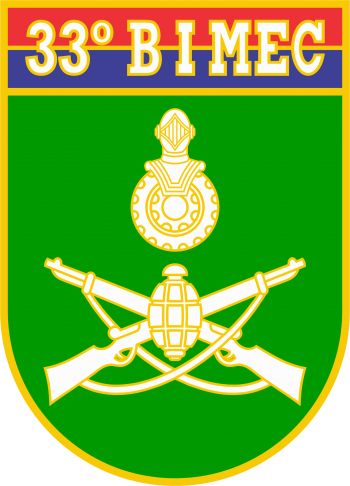 Coat of arms (crest) of the 33rd Mechanized Infantry Battalion, Brazilian Army