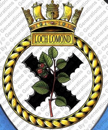 Coat of arms (crest) of the HMS Loch Lomond, Royal Navy